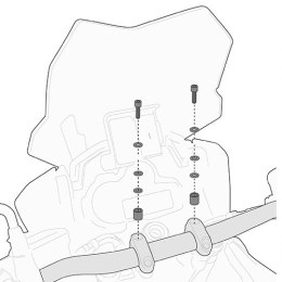 KAPPA ZESTAW MONTAŻOWY DO MOCOWANIA SMART BAR HONDA / SUZUKI / KAWASAKI