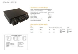 DZE MODUŁ ZAPŁONU CDI HONDA TRX 450R 06-10 (OEM-30410-HP1-841)