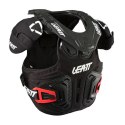 LEATT OSŁONA KLATKI PIERSIOWEJ Z OSŁONĄ SZYI / KARKU NECK BRACE FUSION VEST 2.0 JUNIOR (DZIECIĘCA) KOLOR CZARNY ROZMIAR XXL (150