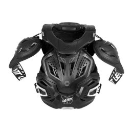 LEATT OSŁONA KLATKI PIERSIOWEJ Z OSŁONĄ SZYI / KARKU NECK BRACE MODEL FUSION VEST 3.0 BLACK KOLOR CZARNY ROZMIAR S/M (160-172 cm