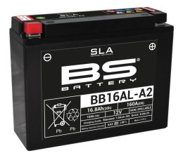 BS AKUMULATOR BB16AL-A2 (FA) (YB16ALA2) 12V 16AH 205X71X164 BEZOBSŁUGOWY - ZALANY (160A) (4)