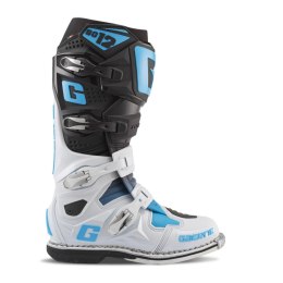 GAERNE BUTY CROSS/ENDURO MODEL SG-12 BLACK/WHITE/CAROLINA BLUE LE KOLOR BIAŁY/CZARNY/NIEBIESKI ROZMIAR 45