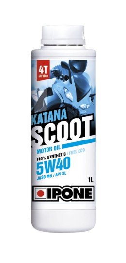 IPONE KATANA SCOOT 5W40 OLEJ SILNIKOWY DO SKUTERÓW 100% SYNTETYCZNY 1L (AKC) (15)