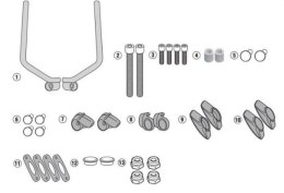 KAPPA MOCOWANIE SZYB 7407AK ORAZ 7407ASK DUCATI Scrambler 400 (16-19), Scrambler Icon 800 (15-19)