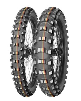 MITAS OPONA 90/100-14 TERRA FORCE-MX SM 49M (CZERWONO-ŻÓŁTY PASEK) TT TYŁ DOT 2024 (DOT:JXDC) (460050) (ZAMIENNIK:70000173)