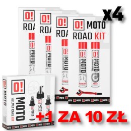 OMOTO ZESTAW 4+1 DO CZYSZCZENIA I SMAROWANIA ŁAŃCUCHA ROAD O! CHAIN CARE AND PROTECTION 2+1 ZESTAW Z SZCZOTKĄ + OMOTO ZESTAW DO 