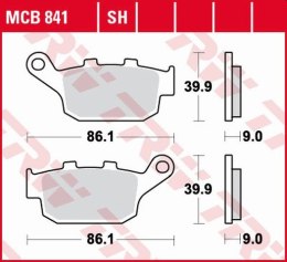 TRW LUCAS KLOCKI HAMULCOWE KH496 ORGANIC HONDA CBF 500 / CB500 X / CBR500 13-, CB 650 F / CBR 600 14-, NC 750 14-, KAWASAKI VERS