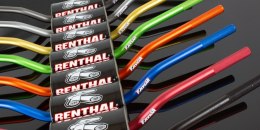 RENTHAL KIEROWNICA 1,1/8 CALA (28,6MM) MX FATBAR HANDLEBAR BLACK HONDA CR/CRF, KAWASAKI KX/KXF KOLOR CZARNY Z GĄBKĄ