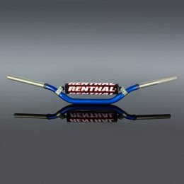 RENTHAL KIEROWNICA 1,1/8 CALA (28,6MM) MX TWINWALL 999 HANDLEBAR BLUE MCGRATH / SHORT PADDED KOLOR NIEBIESKI Z GĄBKĄ