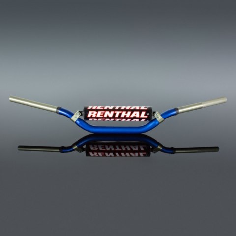 RENTHAL KIEROWNICA 1,1/8 CALA (28,6MM) MX TWINWALL 999 HANDLEBAR BLUE MCGRATH / SHORT PADDED KOLOR NIEBIESKI Z GĄBKĄ