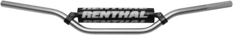 RENTHAL KIEROWNICA 7/8 CALA (22MM) MX HANDLEBAR SILVER RC PADDED KOLOR SREBRNY Z GĄBKĄ