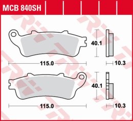 TRW LUCAS ZF KLOCKI HAMULCOWE KH261 SINTER STREET HONDA GL 1800 GOLD WING '01-'17, VFR 800F '06-'13, XL 1000V VARADERO '04-'11, 