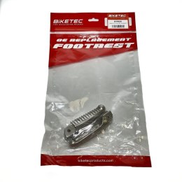 BIKETEC PARTS ZESTAW PODNÓŻKÓW (PODNÓŻKI) KIEROWCY DUCATI 848/1098/1198 '08-13 KOLOR SREBRNY