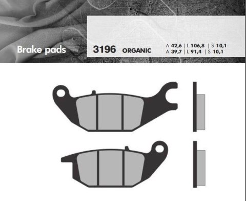 BRENTA KLOCKI HAMULCOWE KH343 HONDA MONKEY 125 '19-, CBR 125 04-10, XL 125 V VARADERO 01-11, YAMAHA YZF 150 14-, TRICITY 125 '14