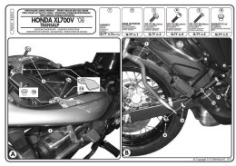 KAPPA STELAŻ KUFRÓW BOCZNYCH MONOKEY HONDA XL 700V TRANSALP (08-13) - RÓWNIEŻ POD KUFRY MONOKEY K'MISSION ALU