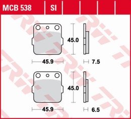 TRW LUCAS ZF KLOCKI HAMULCOWE KH084 SINTER STREET HONDA ATC 250R '82-'84, ATC 350X '85-, SUZUKI RM 125 '88, TYŁ HONDA TRX 500 '1