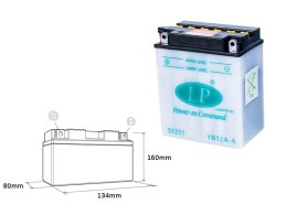 LANDPORT AKUMULATOR YB12A-A (MB LB12A-A) 12V 12AH 135X81X161 (GB12AA) OBSŁUGOWY - BEZ ELEKTROLITU (5)