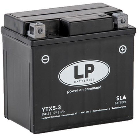 LANDPORT AKUMULATOR YTX5-3 (MS LTX5-3) (YTX5L-BS) 12V 4AH (113X70X105MM) SLA BEZOBSŁUGOWY - ZALANY (10)