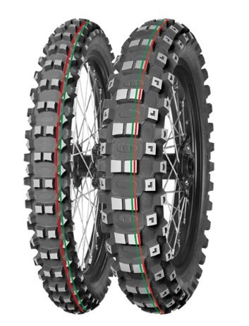 MITAS OPONA 60/100-14 TERRA FORCE-MX MH 29M (CZERWONO-ZIELONY PASEK) TT PRZÓD DOT 2024 (DOT:JSDC) (ZAMIENNIK:70000115)