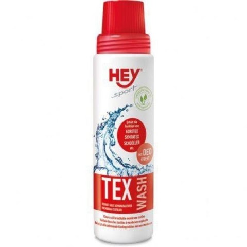 MODEKA (2022) HEY TEX WASH PREPARAT DO PRANIA CHRONIĄCY TEKSTYLIA GORE-TEX,SYMPTEX - POJEMNOŚĆ 250ML