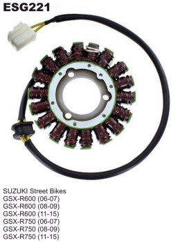 ELECTROSPORT UZWOJENIE ALTERNATORA (STATOR) SUZUKI GSXR 600 '06-'16, GSXR 750 '06-'17