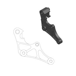 MOTO-MASTER PROMOCJA ADAPTER DO TARCZY SUPERMOTO SM RACING 320 YAMAHA YZ 125/250 '17-, YZF 250/450 '16- (NA ZAMÓWIENIE- bok@olek