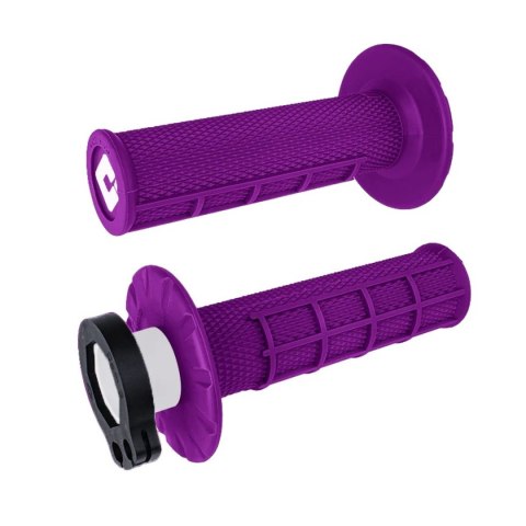 ODI MANETKI OFF ROAD HALF WAFFLE MX V2 LOCK-ON GRIP KOLOR PURPUROWY