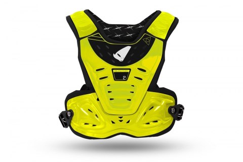 UFO OSŁONA KLATKI PIERSIOWEJ (ZBROJA) CHEST PROTECTOR REACTOR DZIECIĘCA / JUNIOR / KID KOLOR NEON ŻÓŁTY (CE LEVEL 2) - ZASTĘPUJE