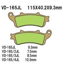 VESRAH KLOCKI HAMULCOWE KH261/KH281 SPIEK METALICZNY (ZŁOTE) (MADE IN JAPAN)