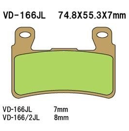 VESRAH KLOCKI HAMULCOWE KH265/KH296 SPIEK METALICZNY (ZŁOTE) HONDA CBR/VTR PRZÓD (7MM) (MADE IN JAPAN)