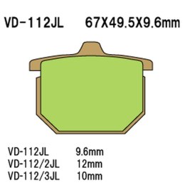 VESRAH KLOCKI HAMULCOWE KH31/KH29/KH30 SPIEK METALICZNY (ZŁOTE) (MADE IN JAPAN)