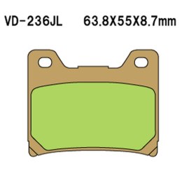 VESRAH KLOCKI HAMULCOWE KH88 SPIEK METALICZNY (ZŁOTE) (MADE IN JAPAN)