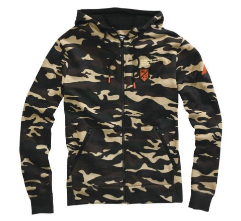 100 PROCENT WYPRZEDAŻ BLUZA CODZIENNA Z KAPTUREM (KANGUREK) MODEL INTERVAL CAMO KOLOR KAMUFLAŻ ROZMIAR M