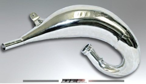 DEP PIPES PROMOCJA DYFUZOR/KOMORA/TUBA REZONANSOWA NIKLOWANA (FRONT EXHAUST PIPE NICKEL): KAWASAKI KX125 '04-'19