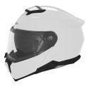 NOX FLIP-UP HELMET NOX KASK SZCZĘKOWY (FLIP-UP) Z BLENDĄ N967 SOLID KOLOR BIAŁY POŁYSK ROZMIAR L