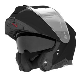 NOX FLIP-UP HELMET NOX KASK SZCZĘKOWY (FLIP-UP) Z BLENDĄ N967 SOLID KOLOR CZARNY POŁYSK ROZMIAR XL