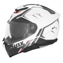 NOX FLIP-UP HELMET NOX KASK SZCZĘKOWY (FLIP-UP) Z BLENDĄ N967 SYNCHRO KOLOR BIAŁY/CZERWONY ROZMIAR XL