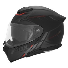 NOX FLIP-UP HELMET NOX KASK SZCZĘKOWY (FLIP-UP) Z BLENDĄ N967 SYNCHRO KOLOR CZARNY/CZERWONY/SZARY MAT ROZMIAR L