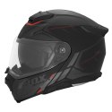 NOX FLIP-UP HELMET NOX KASK SZCZĘKOWY (FLIP-UP) Z BLENDĄ N967 SYNCHRO KOLOR CZARNY/CZERWONY/SZARY MAT ROZMIAR M