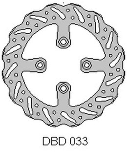 DELTA BRAKING TARCZA HAMULCOWA TYŁ GAS-GAS 65MC '21, KTM SX65 '04-21, WAVE (160X45X3MM) (4X6,5MM) (NG1026)