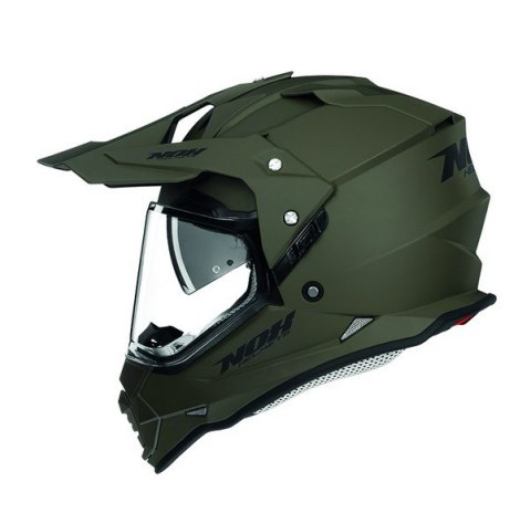 NOX KASK OFFROAD / TRAIL DUOSPORT (DUAL) N312 SOLID Z SZYBKĄ I BLENDĄ KOLOR ZIELONY MAT (KHAKI) ROZMIAR M