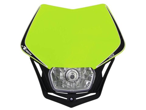 RACETECH (RTECH) LAMPA PRZEDNIA V-FACE KOLOR ŻÓŁTY FLUO/CZARNY