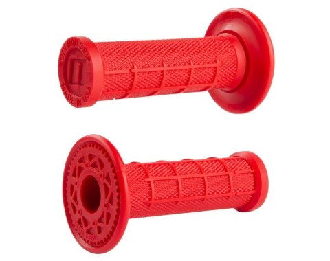 ODI MANETKI OFF ROAD MINI HALF WAFFLE MX SINGLE PLY GRIP KOLOR CZERWONY