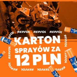 REPSOL PROMOCJA OLEJ SILNIKOWY 4T SMARTER SPORT 10W40 BECZKA 60L, MA2 PÓŁSYNTETYCZNY + KARTON 12 SZTUK SMARU DO ŁAŃCUCHA QUALIFI