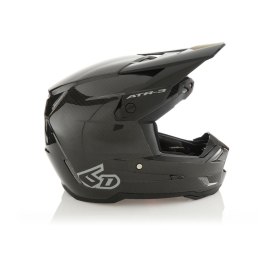 6D HELMETS KASK CROSS/ENDURO MODEL ATR-3 SOLID GLOSS BLACK KOLOR CZARNY/SZARY ROZMIAR L ( 58 - 59 CM )