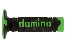 DOMINO MANETKI (GRIPY) OFF ROAD DWUSKŁADNIKOWE KOLOR CZARNY/ZIELONY