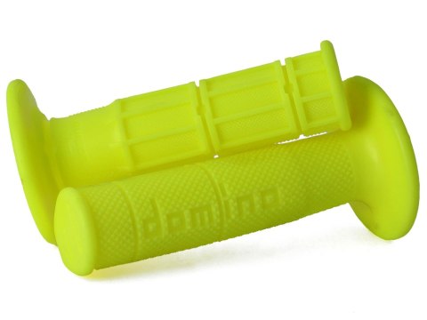 DOMINO MANETKI (GRIPY) OFF ROAD JEDNOSKŁADNIKOWE ULTRA SOFT KOLOR ŻÓŁTY FLUO