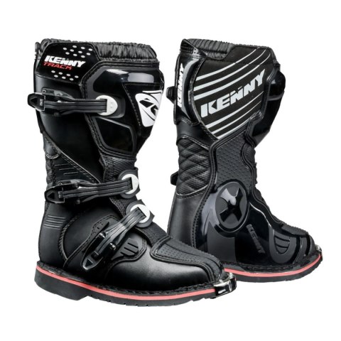 KENNY RACING BUTY CROSS/ENDURO MODEL TRACK KID/JUNIOR BLACK KOLOR CZARNY/BIAŁY ROZMIAR 34