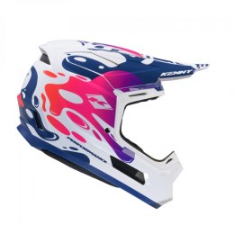 KENNY RACING KASK CROSS/ENDURO MODEL PERFORMANCE ERT GRAPHIC FLUID KOLOR BIAŁY/NIEBIESKI/RÓŻOWY ROZMIAR XXL ( 63 - 64 CM )