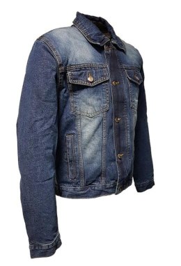 ROLEFF WIELKA PROMOCJA KURTKA KRÓTKA JEANS ARAMID MODEL RO1515 KOLOR NIEBIESKI ROZMIAR L